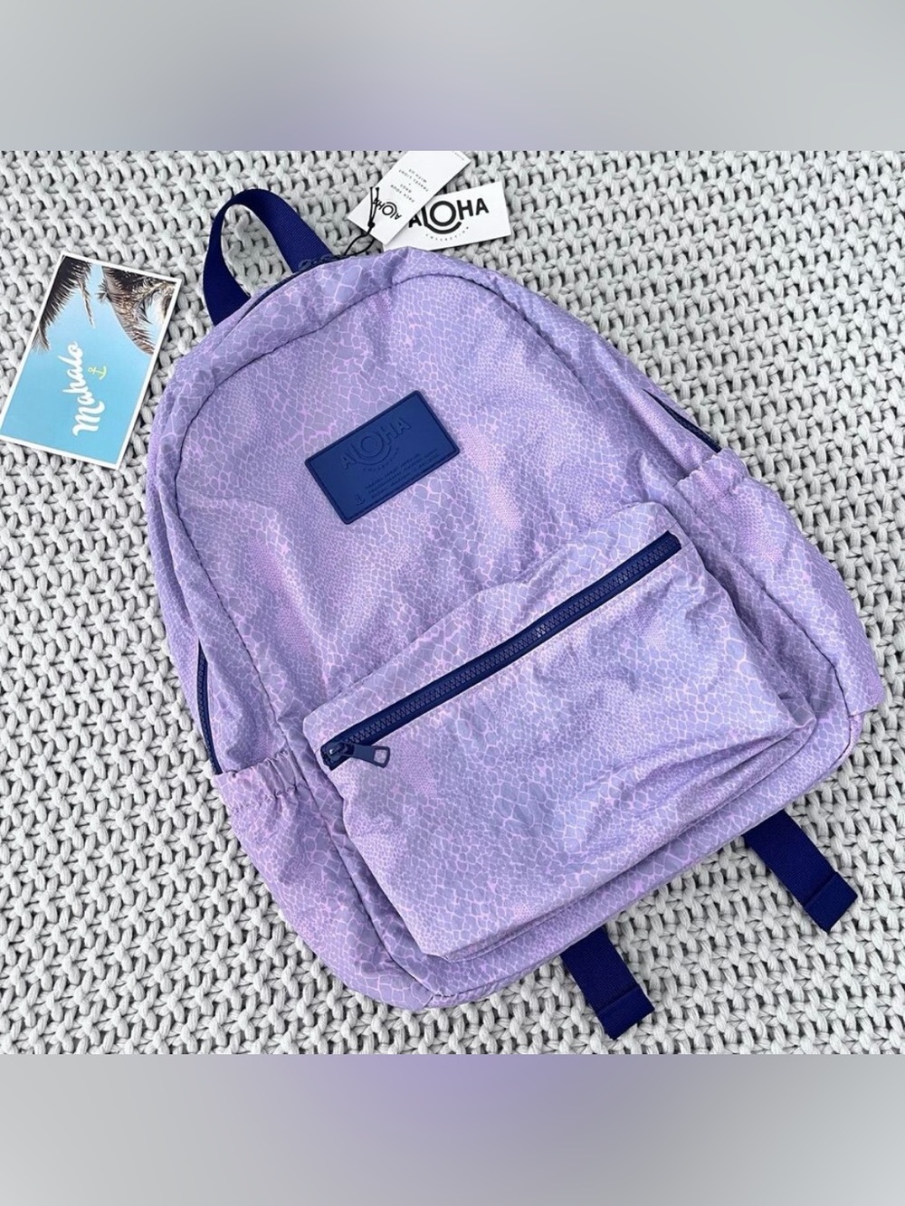 Aloha Collection• KEEP IT LIGHT Backpack PYTHON Amethyst